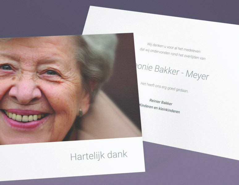 Memento Dankbetuiging